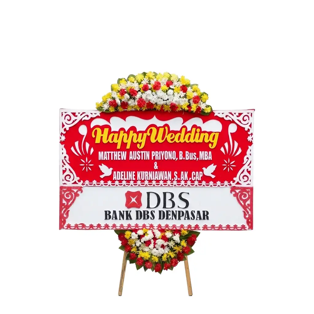 Bunga Papan Pernikahan Bogor PPBG-03