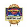 karangan bunga papan pernikahan | happy wedding jakarta