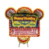 karangan bunga papan pernikahan | happy wedding jakarta