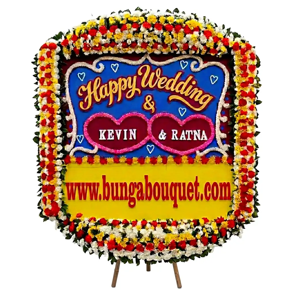 Bunga Papan Pernikahan Bogor PPBG-44