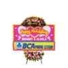 karangan bunga papan pernikahan | happy wedding jakarta