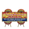 karangan bunga papan pernikahan | happy wedding jakarta
