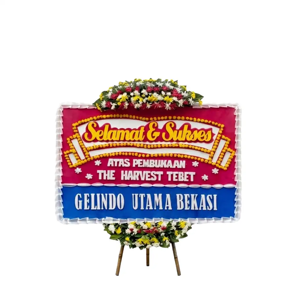 karangan bunga papan selamat & sukses | congratulations | peresmian | grand opening | pelantikan | sertijab | anniversary | ulang tahun | dirgahayu jakarta