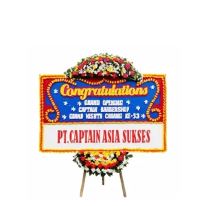karangan bunga papan selamat & sukses | congratulations | peresmian | grand opening | pelantikan | sertijab | anniversary | ulang tahun | dirgahayu jakarta