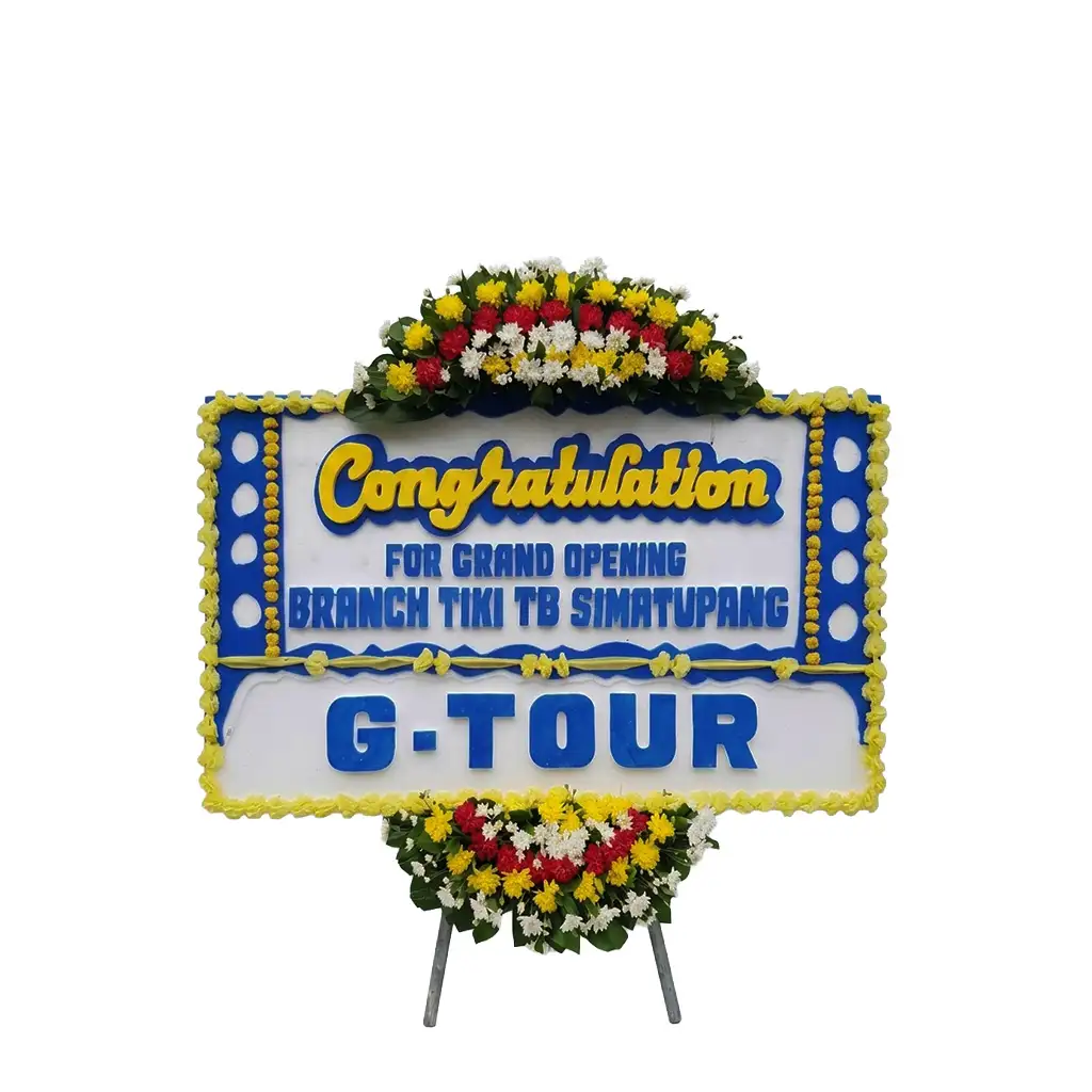 karangan bunga papan selamat & sukses | congratulations | peresmian | grand opening | pelantikan | sertijab | anniversary | ulang tahun | dirgahayu jakarta